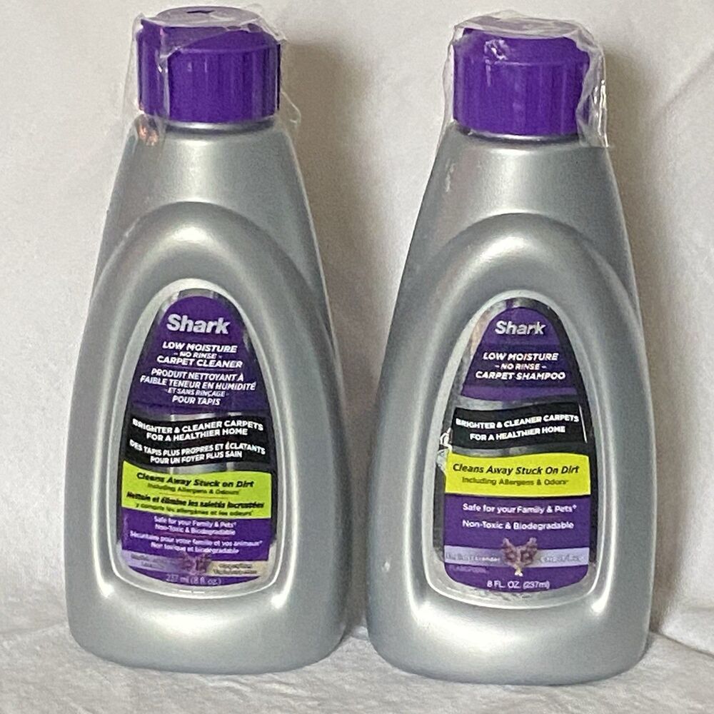 SHARK Low Moisture No Rinse Carpet Shampoo English Lavender 8 oz 80% 30% Full
